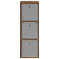vidaXL Servírovacia skriňa so zásuvkou Staré drevo 35 x 32 x 99,5 cm