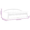 vidaXL Denná posteľ s matracom čierna 90x200 cm látka