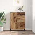 vidaXL Servírovacia skriňa Staré drevo 69,5 x 34 x 90 cm