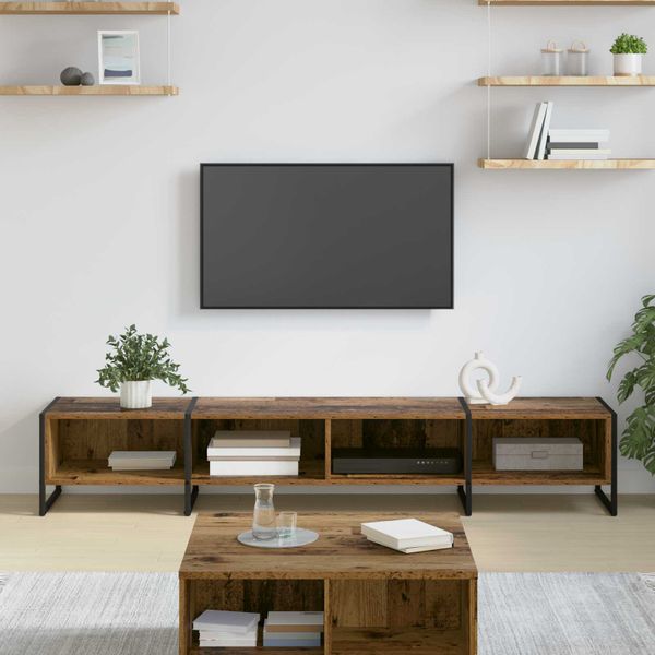 vidaXL TV skrinka Staré drevo 170,5 x 36 x 30,5 cm Kompozitné drevo