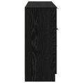 vidaXL Servírovacia skriňa 3 ks Čierny dub 121 x 30 x 70 cm