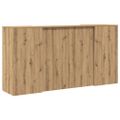 vidaXL Recepčný stôl dub artisan 200x50x103,5 cm kompozitné drevo