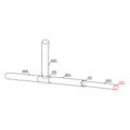 Vnútorná spojka s klapkou VENTS 2121 - 125 mm PVC