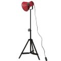 vidaXL Podlahová lampa 25 W šmuhovaná červená 35x35x65/95 cm E27