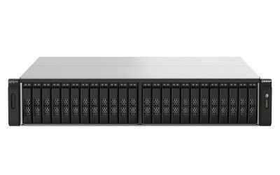 QNAP TS-h2490FU-7302P-64G (AMD EPYC, ZFS, 64GB ECC RAM, 24x 2,5'' U.2, 2x 2,5GbE, 4x 25Gb SFP28)