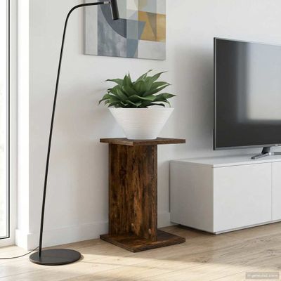 vidaXL Stojan na rastliny 2 pcs Údený Dub 25 x 25,5 x 40,5 cm