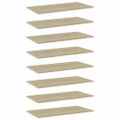 vidaXL Prídavné police 8 ks, dub sonoma 80x40x1,5 cm, drevotrieska