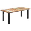 vidaXL Jedálenský stôl, nohy v tvare I 200x100x77cm, recyklovaný masív