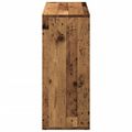 vidaXL Rozdeľovacia knižnica staré drevo 69,5x29x69,5 cm kompoz. drevo