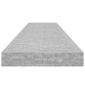vidaXL Plávajúce nástenné police 4 ks betónovosivé 120x23,5x3,8 cm MDF