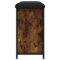vidaXL Lavička na topánky s vyklápacou zásuvkou dymový dub 62x32x56 cm