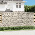 vidaXL Oblúkový gabionový kôš 10ks 400x50x200/220cm pozinkované železo