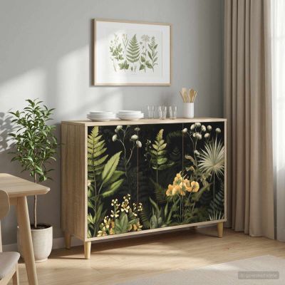 vidaXL Servírovacia skriňa RHENEN Sonoma 102 x 33 x 75 cm