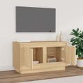 vidaXL TV skrinka dub sonoma 80x35x45 cm spracované drevo