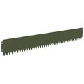 vidaXL Obrubník trávnika 30 ks 103 x 15 cm Oceľ Olivovo zelená