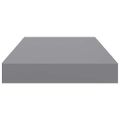 vidaXL Plávajúce nástenné police 4 ks, sivé 40x23,5x3,8 cm, MDF