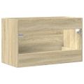 vidaXL Skrinka pod umývadlo staré drevo 80x38,5x48 cm kompozitné drevo