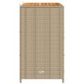 vidaXL Skrinkový Béžová 70 x 50 x 87 cm Polyester a Roly Rattan