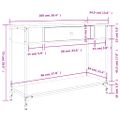 vidaXL Konzolový stolík hnedý dub 100x34,5x75 cm kompozitné drevo
