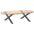 vidaXL Nohy konferenčného stolíka v tvare X, 2 ks, antracitové, 70 x (30-31) cm, oceľ