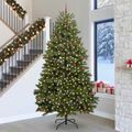vidaXL Umelý vianočný stromček 300 cm 300 LED Teplá biela PVC a oceľ