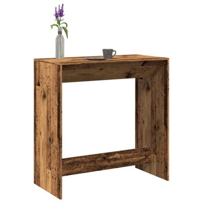 vidaXL Barový stôl staré drevo 102x50x103,5 cm kompozitné drevo