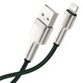 USB kábel pre Lightning Baseus Cafule, 2,4 A, 1 m (zelený)
