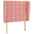 vidaXL Čelo postele so záhybmi čierne 93x23x118/128 cm zamat