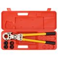 vidaXL Hydraulické krimpovacie kliešte 16-20-26-32 mm