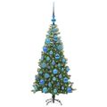 vidaXL Vianočný stromček Zelená 120 cm PVC