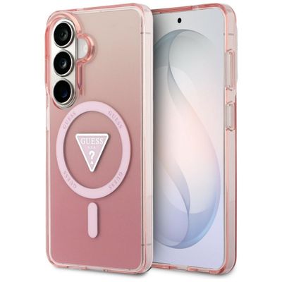 Puzdro Guess IML Gradient Triangle MagSafe pre Samsung Galaxy S26 ružové