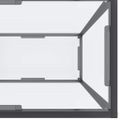 vidaXL Konzolový stolík priehľadný 180x35x75,5 cm tvrdené sklo