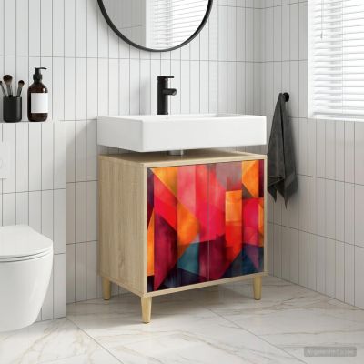 vidaXL Kúpeľňová skriňa HEESCH Sonoma 60 x 40 x 60 cm Kompozitné drevo