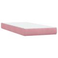 vidaXL Box Spring Posteľ s matracom Ružová 200x210 cm Zamat