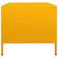 vidaXL TV skrinka horčicovožltá 68x50x43,5cm oceľ valcovaná za studena