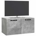 vidaXL Nástenná TV skrinka Nástenný Betónovo sivá 59,5 x 31 x 30 cm