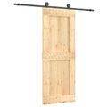 vidaXL Posuvné dvere 80 x 210 cm Masívne borovicové drevo (neupravené)