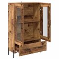 vidaXL Highboard CORONA Staré drevo 69,5 x 31 x 115 cm