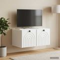 vidaXL Nástenná TV skrinka Biela 59,5 x 41 x 30 cm Kompozitné drevo