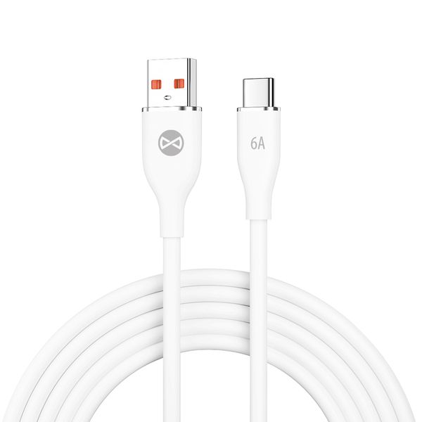 Kábel Forever USB - USB-C 1,0 m 6A biely