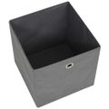 vidaXL Úložné boxy, 10 ks, netkaná textília, 32x32x32 cm, sivé