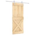 vidaXL Posuvné dvere Prírodná a biela 85 x 210 cm