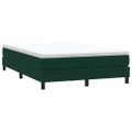 vidaXL Posteľný rám boxsping bez matracom tmavozelený 160x210 cm zamat