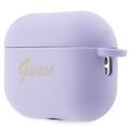 Obal Guess pre AirPods Pro 2 GUAP2LSCHSU fialový Silikónový Heart Charm