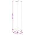 vidaXL Stojan na uteráky čierny 12,5x12,5x60 cm železný