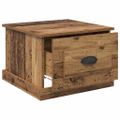 vidaXL Konferenčný stolík Staré drevo 50 x 50 x 35 cm Kompozitné drevo