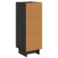 vidaXL Servírovacia skriňa Čierna 33 x 34,5 x 90 cm Kompozitné drevo