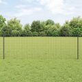 vidaXL Euro oplotenie s pilierom 10 x 0,8 m PVC potiahnutá oceľ Sivá