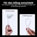 INTENSO W65ACIC GaN, USB-A/C, Nabíjačka, 65W, biel