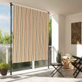 vidaXL Vonkajšia roleta žlto-biela 200x270 cm látka a oceľ
